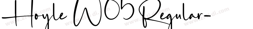 Hoyle W05 Regular字体转换